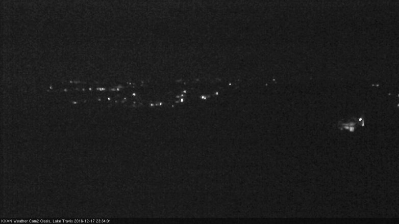 Lake Travis webcam, December 17, 2016 10:45 PM CT