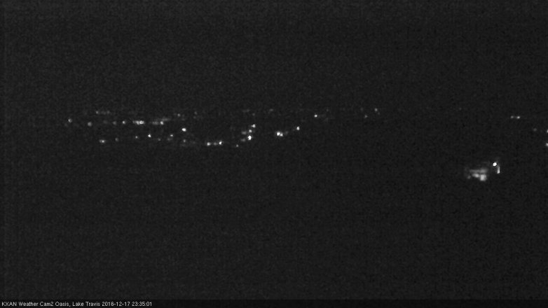 Lake Travis webcam, December 17, 2016 10:55 PM CT