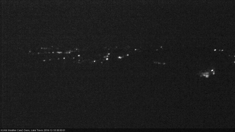 Lake Travis webcam, December 17, 2016 11:05 PM CT