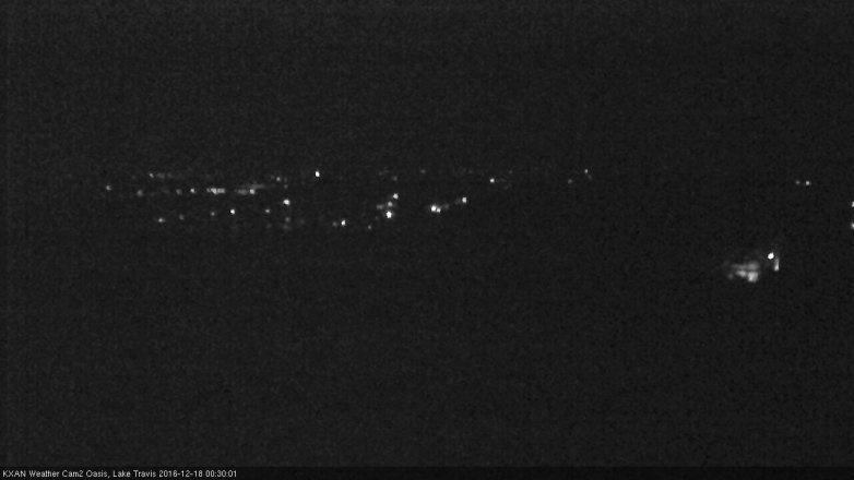 Lake Travis webcam, December 17, 2016 11:35 PM CT