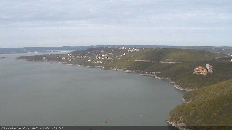 Lake Travis webcam, December 18, 2016 10:55 AM CT