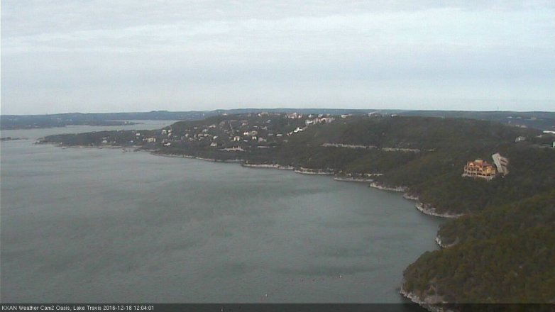 Lake Travis webcam, December 18, 2016 11:10 AM CT