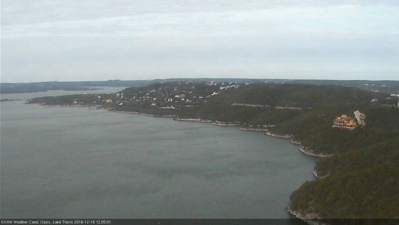 Lake Travis webcam, December 18, 2016 11:30 AM CT