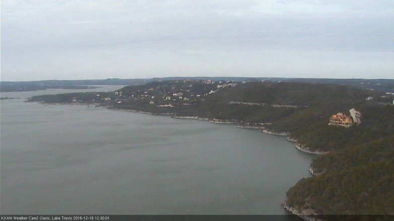 Lake Travis webcam, December 18, 2016 11:50 AM CT