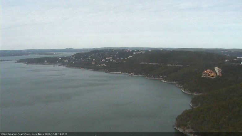Lake Travis webcam, December 18, 2016 12:15 PM CT