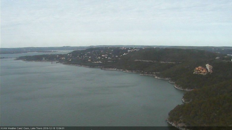 Lake Travis webcam, December 18, 2016 12:20 PM CT