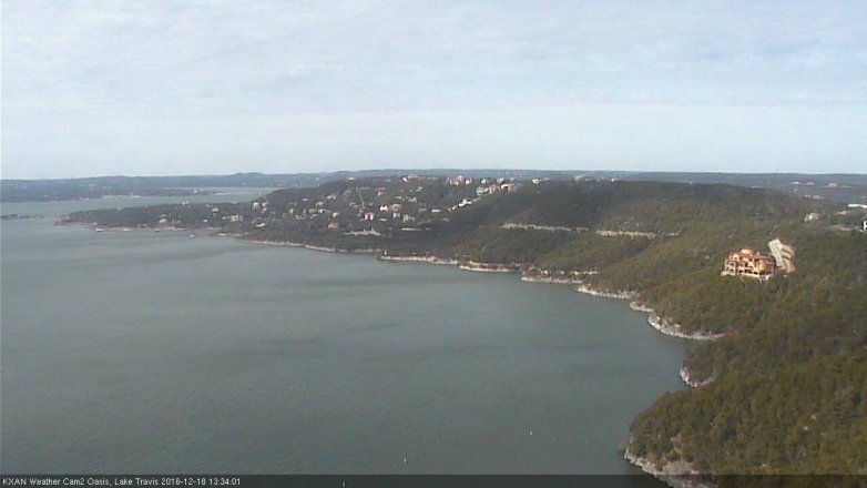 Lake Travis webcam, December 18, 2016 12:55 PM CT