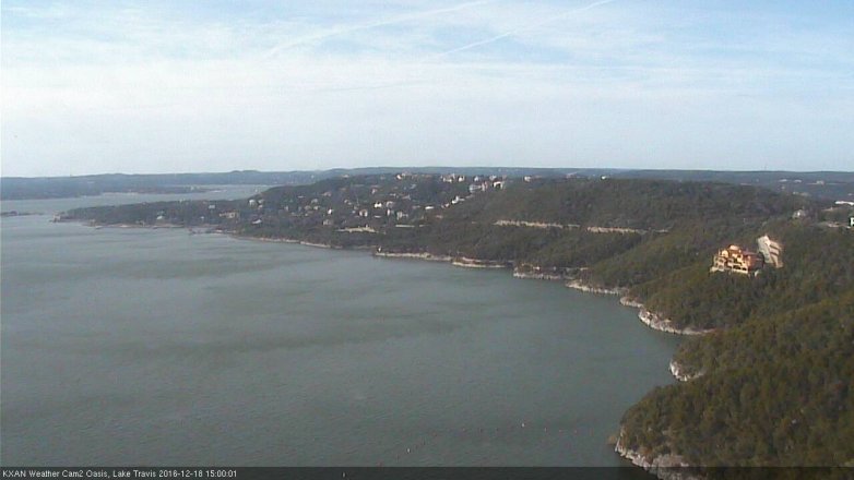 Lake Travis webcam, December 18, 2016 2:10 PM CT