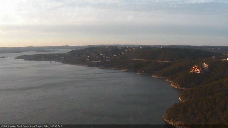 Lake Travis webcam, December 18, 2016 4:20 PM CT