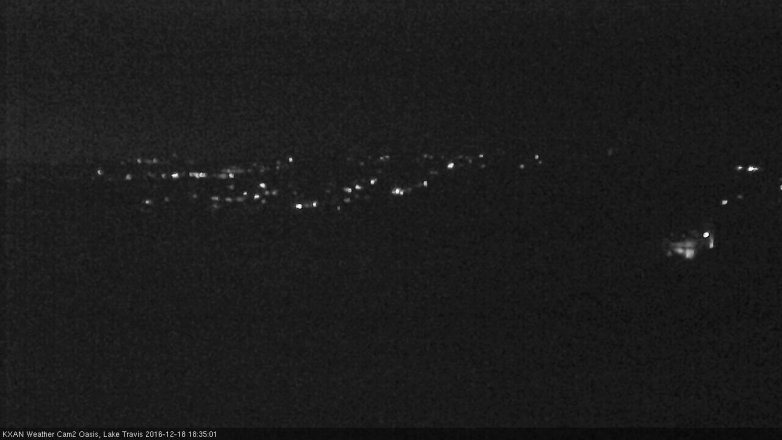 Lake Travis webcam, December 18, 2016 5:40 PM CT