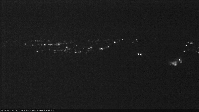 Lake Travis webcam, December 18, 2016 6:50 PM CT