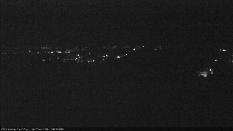 Lake Travis webcam, December 18, 2016 7:15 PM CT