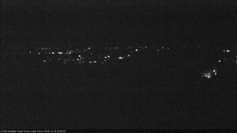Lake Travis webcam, December 18, 2016 7:35 PM CT