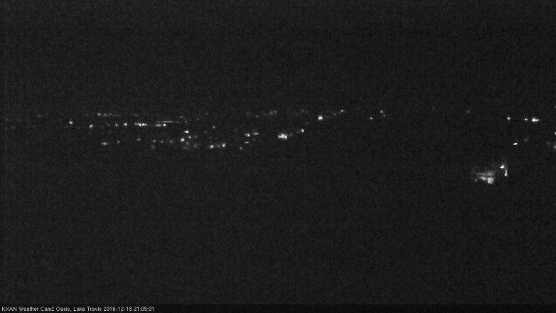 Lake Travis webcam, December 18, 2016 8:35 PM CT
