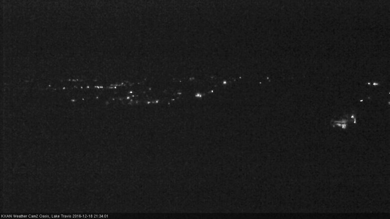Lake Travis webcam, December 18, 2016 8:50 PM CT