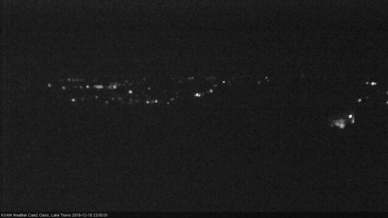 Lake Travis webcam, December 18, 2016 10:10 PM CT