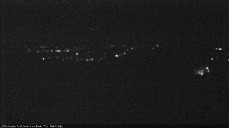 Lake Travis webcam, December 18, 2016 10:20 PM CT