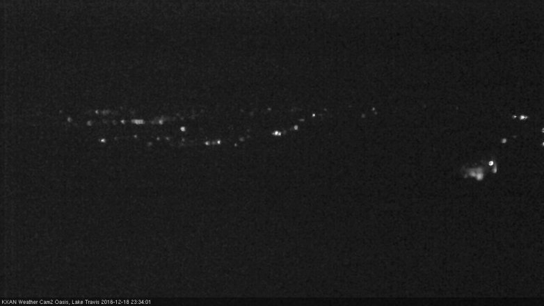 Lake Travis webcam, December 18, 2016 10:40 PM CT