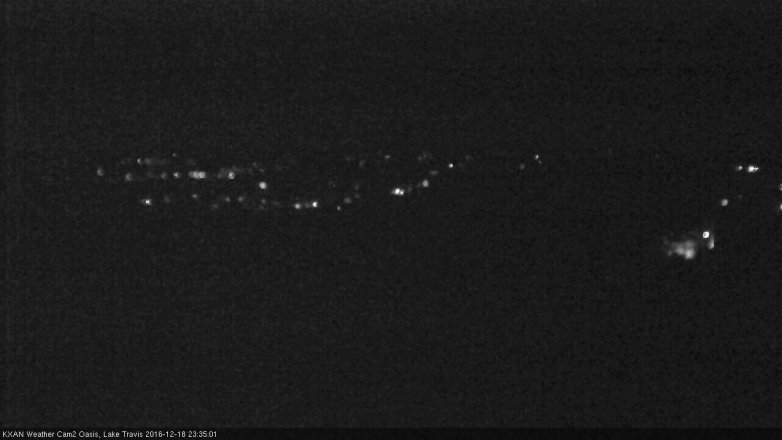 Lake Travis webcam, December 18, 2016 11:05 PM CT