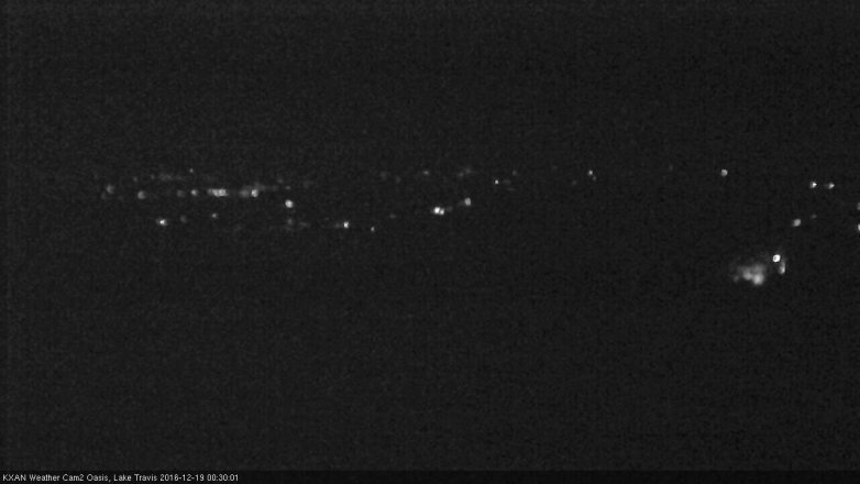 Lake Travis webcam, December 18, 2016 11:55 PM CT