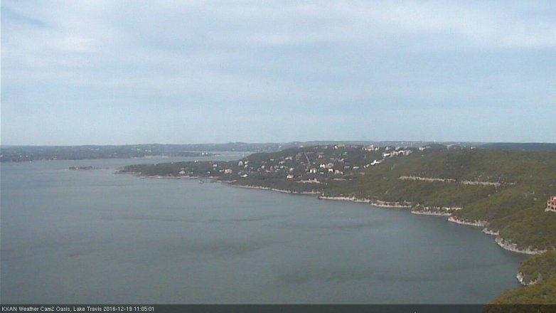 Lake Travis webcam, December 19, 2016 10:35 AM CT