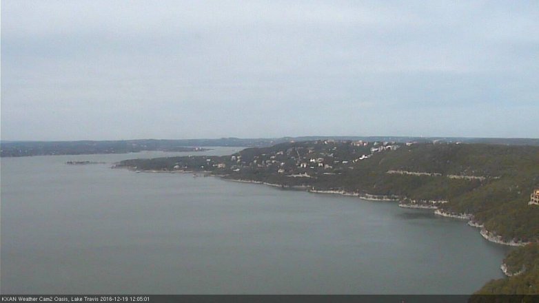 Lake Travis webcam, December 19, 2016 11:25 AM CT