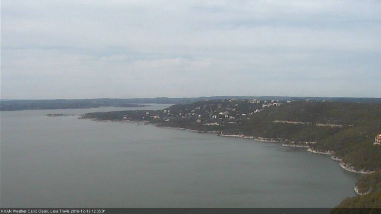 Lake Travis webcam, December 19, 2016 11:40 AM CT
