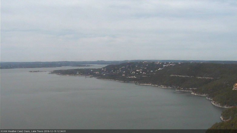 Lake Travis webcam, December 19, 2016 11:45 AM CT