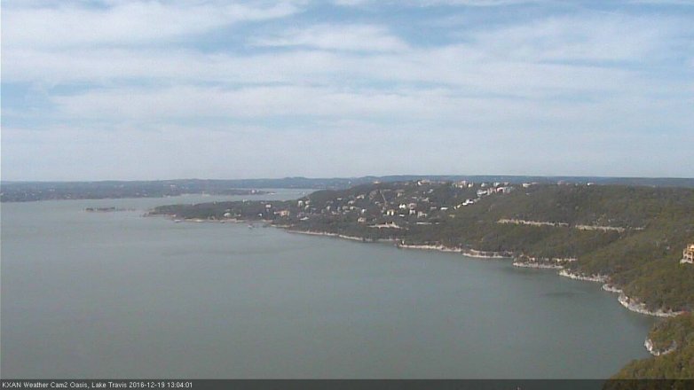 Lake Travis webcam, December 19, 2016 12:10 PM CT