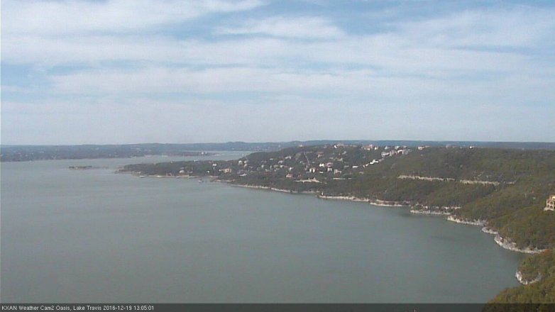 Lake Travis webcam, December 19, 2016 12:15 PM CT