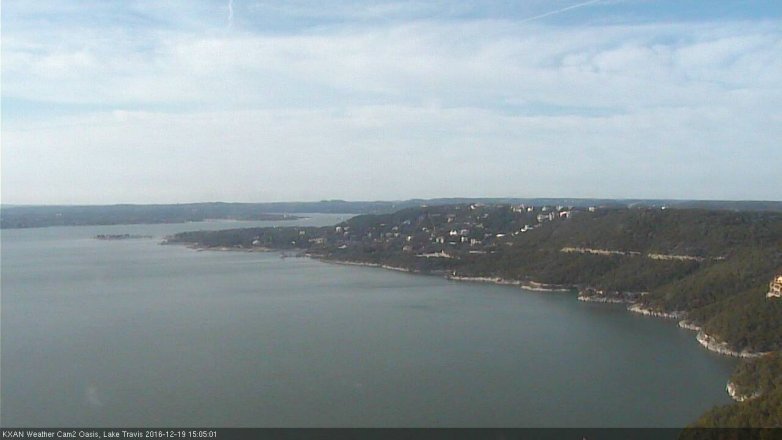 Lake Travis webcam, December 19, 2016 2:20 PM CT