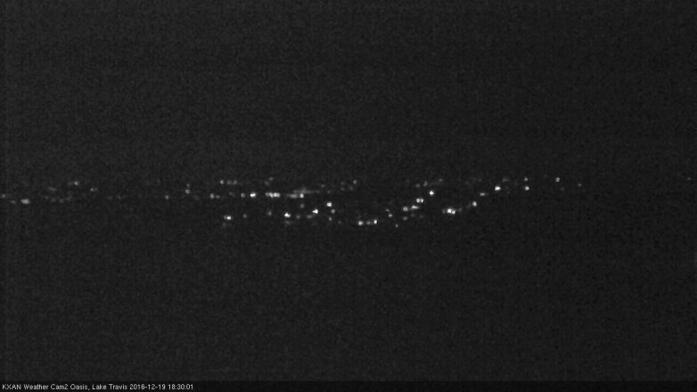 Lake Travis webcam, December 19, 2016 5:50 PM CT
