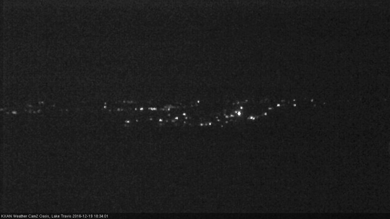 Lake Travis webcam, December 19, 2016 6:05 PM CT