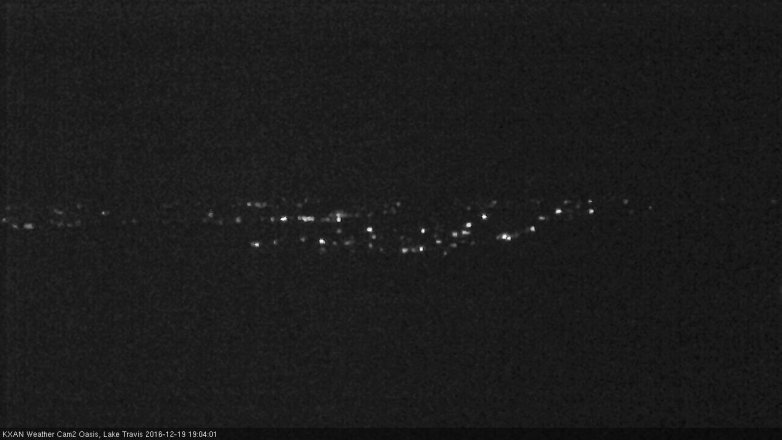 Lake Travis webcam, December 19, 2016 6:25 PM CT