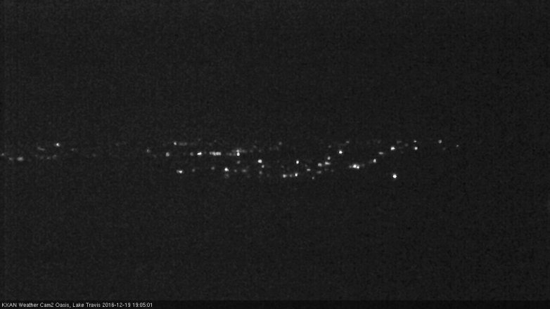 Lake Travis webcam, December 19, 2016 6:30 PM CT