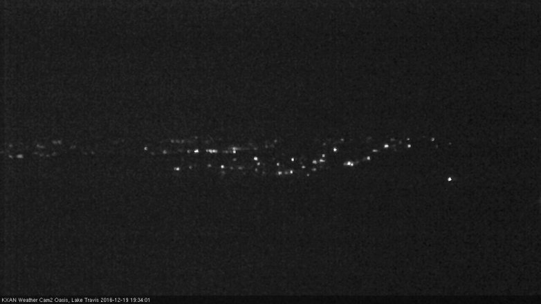 Lake Travis webcam, December 19, 2016 7:00 PM CT