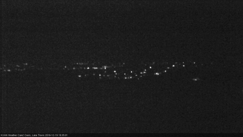 Lake Travis webcam, December 19, 2016 7:05 PM CT