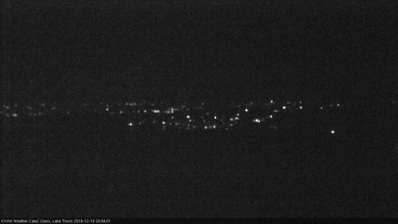 Lake Travis webcam, December 19, 2016 7:35 PM CT