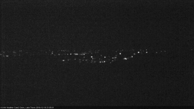 Lake Travis webcam, December 19, 2016 8:15 PM CT