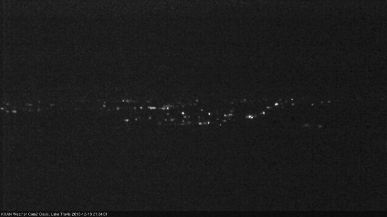 Lake Travis webcam, December 19, 2016 8:45 PM CT