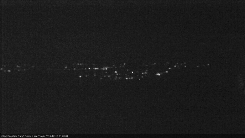 Lake Travis webcam, December 19, 2016 8:50 PM CT