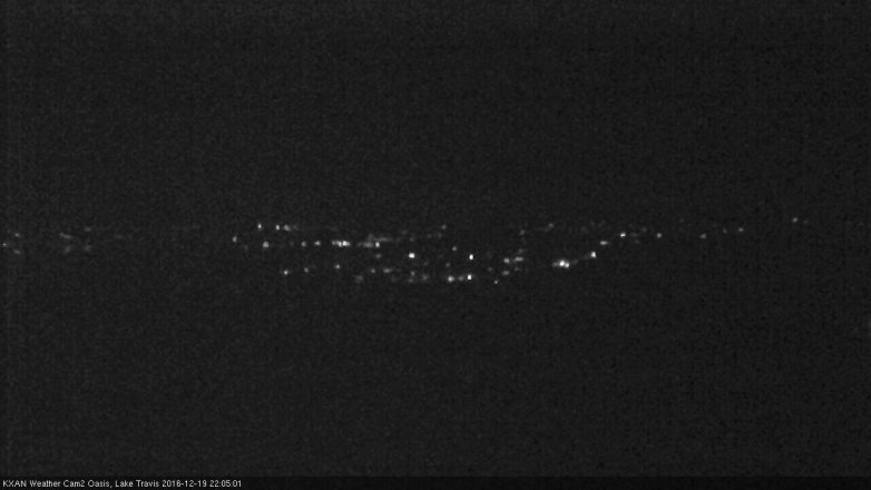 Lake Travis webcam, December 19, 2016 9:35 PM CT