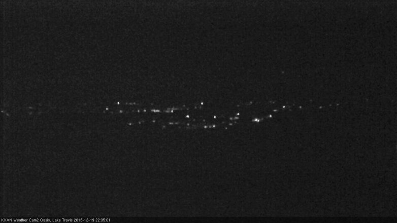 Lake Travis webcam, December 19, 2016 9:55 PM CT