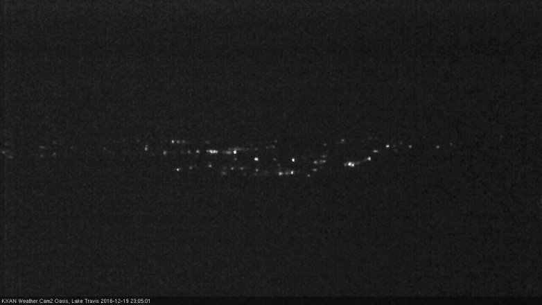 Lake Travis webcam, December 19, 2016 10:25 PM CT
