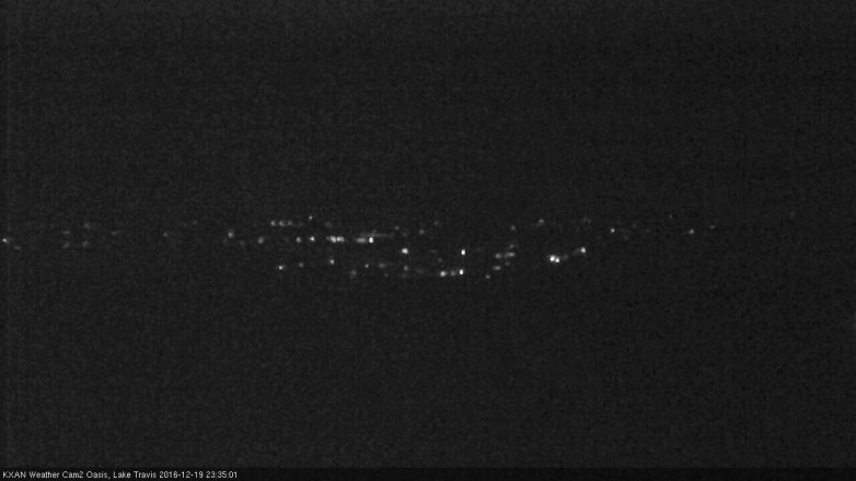 Lake Travis webcam, December 19, 2016 10:55 PM CT
