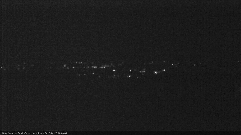 Lake Travis webcam, December 19, 2016 11:20 PM CT