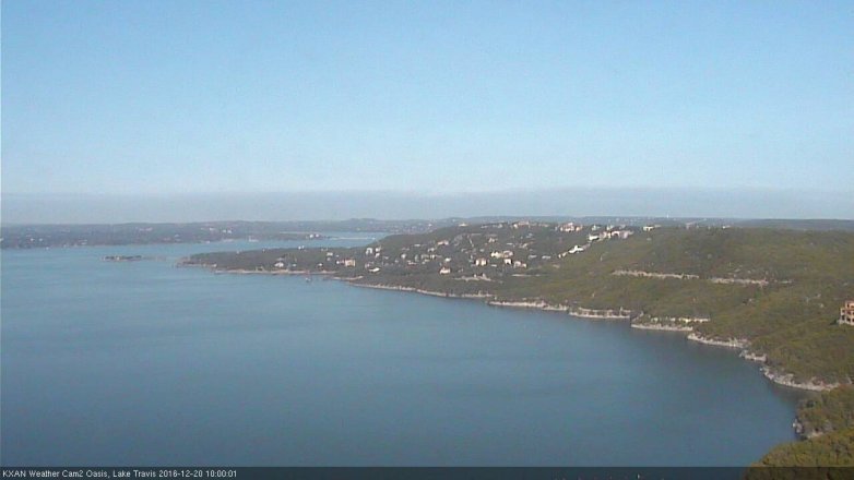 Lake Travis webcam, December 20, 2016 9:10 AM CT