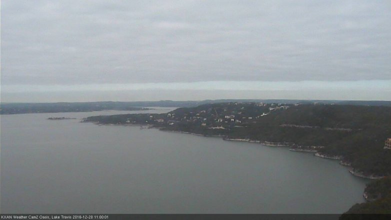 Lake Travis webcam, December 20, 2016 10:15 AM CT