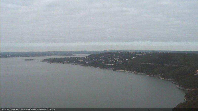 Lake Travis webcam, December 20, 2016 10:25 AM CT