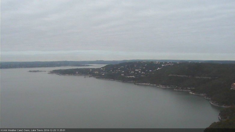 Lake Travis webcam, December 20, 2016 10:55 AM CT